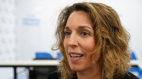 Chacón en un moment de l'entrevista. Chacón en un moment de l'entrevista.