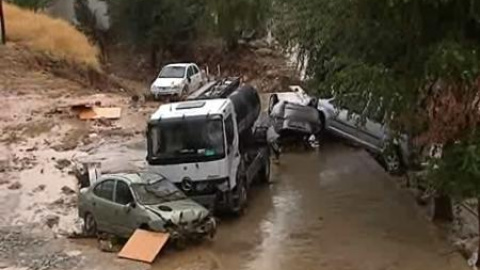 Las fuertes lluvias causan graves destrozos en la provincia de Málaga Las fuertes lluvias causan graves destrozos en la provincia de Málaga