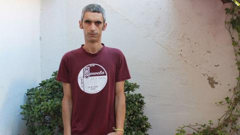 L'activista Marc Español, ferit d'una bala de goma durant l'1 d'octubre. L'activista Marc Español, ferit d'una bala de goma durant l'1 d'octubre.