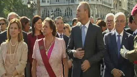Abucheos e insultos durante la procesión cívica del Día de la Comunidad Valenciana Abucheos e insultos durante la procesión cívica del Día de la Comunidad Valenciana