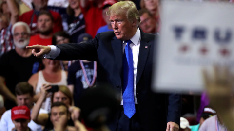El presidente de Estados Unidos, Donald J. Trump, durante un mitin de Make America Great Again en Southaven, Mississippi. - REUTERS El presidente de Estados Unidos, Donald J. Trump, durante un mitin de Make America Great Again en Southaven, Mississippi. - REUTERS