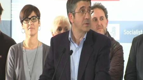 Patxi López: "Los resultados no son los que esperábamos" Patxi López: "Los resultados no son los que esperábamos"