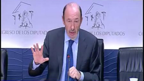 Rubalcaba: "Mis compañeros me eligieron y voy a cumplir hasta el final" Rubalcaba: "Mis compañeros me eligieron y voy a cumplir hasta el final"