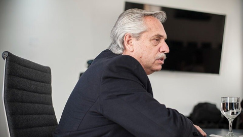 20/06/2022 - Fotografía de Alberto Fernández, presidente de Argentina, en la entrevista con Página 12. 20/06/2022 - Fotografía de Alberto Fernández, presidente de Argentina, en la entrevista con Página 12.