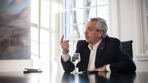 20/06/2022 - Imagen del presidente argentino Alberto Fernández. 20/06/2022 - Imagen del presidente argentino Alberto Fernández.