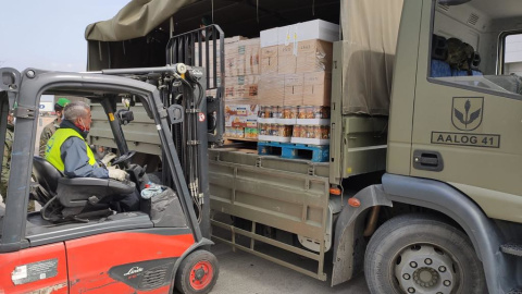 Un camión del Ejército de Tierra Un camión del Ejército de Tierra