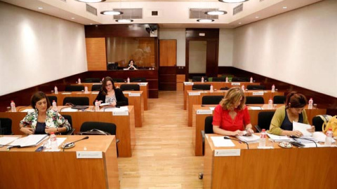 Comisión de la Mujer en el Parlamento de Castilla-La Mancha. (EP) Comisión de la Mujer en el Parlamento de Castilla-La Mancha. (EP)