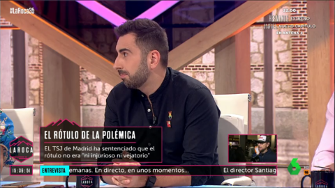 Fotograma del guionista Bernat Barrachina en el programa 'La Roca' este domingo 26 de junio. Fotograma del guionista Bernat Barrachina en el programa 'La Roca' este domingo 26 de junio.