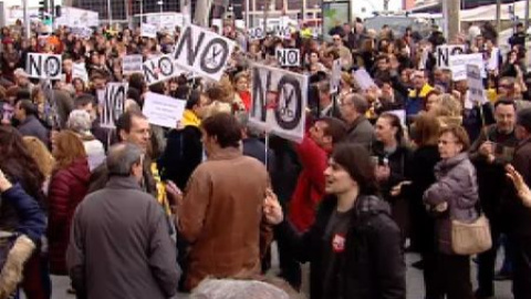 La Justicia española echa el cierre para protestar en todo el país La Justicia española echa el cierre para protestar en todo el país