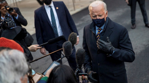 El presidente de EEUU, Joe Biden, hace declaraciones a los medios durante un acto en Minneapolis. El presidente de EEUU, Joe Biden, hace declaraciones a los medios durante un acto en Minneapolis.