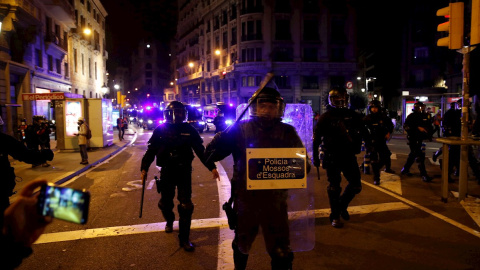Despliegue de los Mossos D´Esquadra este domingo 21 de febrero en Barcelona. Despliegue de los Mossos D´Esquadra este domingo 21 de febrero en Barcelona.
