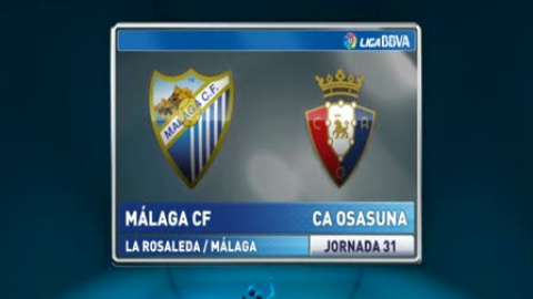 MÁLAGA 1 - OSASUNA 0 MÁLAGA 1 - OSASUNA 0
