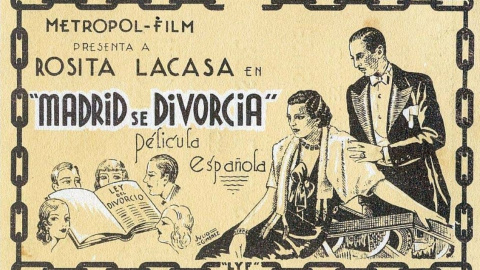 Programa de mano de la película 'Madrid se divorcia'. Programa de mano de la película 'Madrid se divorcia'.