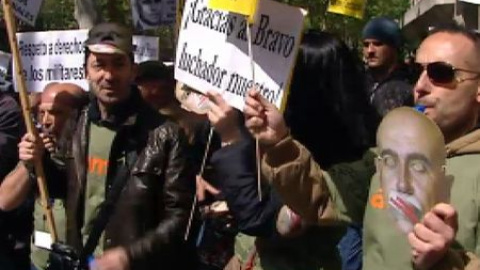 Primera protesta militar contra el gobierno de Mariano Rajoy. Primera protesta militar contra el gobierno de Mariano Rajoy.