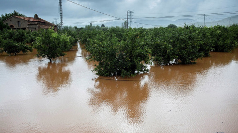 Inundaciones en Castellón a causa de la gota fría./EFE