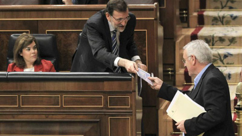 Cayo Lara acusa a Rajoy de gobernar con desprecio Cayo Lara acusa a Rajoy de gobernar con desprecio