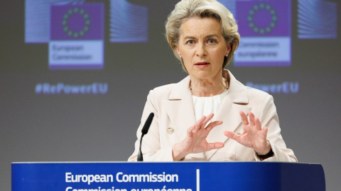 20/07/2022 La presidenta de la Comisión Europea (CE), Ursula Von der Leyen, después de la reunión "Save the gas for a safe winter", a 20 de julio de 2022, en Bruselas. 20/07/2022 La presidenta de la Comisión Europea (CE), Ursula Von der Leyen, después de la reunión "Save the gas for a safe winter", a 20 de julio de 2022, en Bruselas.