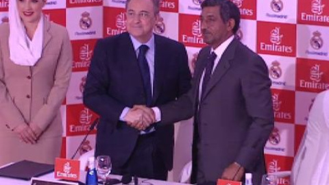 El Real Madrid presenta su acuerdo de patrocinio con Fly Emirates El Real Madrid presenta su acuerdo de patrocinio con Fly Emirates