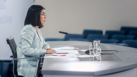 La ministra de Sanidad, Carolina Darias, ofrece una rueda de prensa para informar de los asuntos tratados en el Consejo Interterritorial del SNS (CISNS), en la Secretaría de Estado de Comunicación, Complejo de La Moncloa, a 20 de julio de 2022. La ministra de Sanidad, Carolina Darias, ofrece una rueda de prensa para informar de los asuntos tratados en el Consejo Interterritorial del SNS (CISNS), en la Secretaría de Estado de Comunicación, Complejo de La Moncloa, a 20 de julio de 2022.