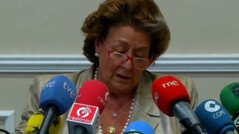 Rita Barberá: "Se está jugando con el honor de una persona a través de juicios de valor" Rita Barberá: "Se está jugando con el honor de una persona a través de juicios de valor"