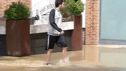 Las lluvias han causado varios desperfectos en Pamplona Las lluvias han causado varios desperfectos en Pamplona