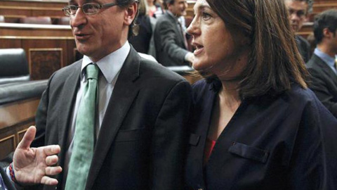 Alonso y Rodríguez escenifican el acuerdo PP-PSOE ante Europa Alonso y Rodríguez escenifican el acuerdo PP-PSOE ante Europa