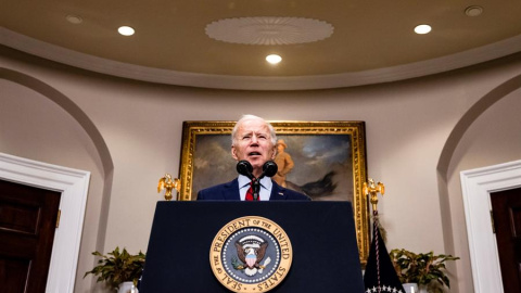 El presidente de Estados Unidos, Joe Biden, durante una rueda de prensa el pasado 27 de febrero de 2021.