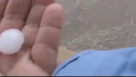 Impresionante granizada en Teruel Impresionante granizada en Teruel