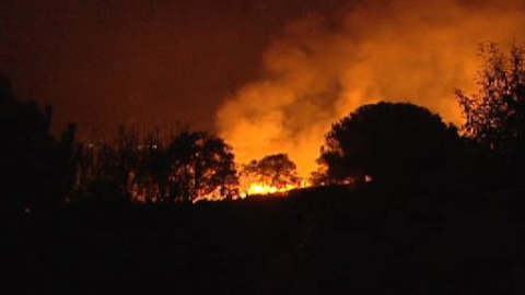 El fuego de Almorox rozó varios municipios El fuego de Almorox rozó varios municipios