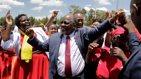 El presidente de Tanzania, John Magufuli El presidente de Tanzania, John Magufuli
