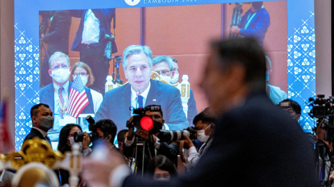 (4/8/2022) Los Estados miembros de la Asociación de Naciones del Sudeste Asiático (ASEAN) se reúnen junto a EEUU en Camboya. (4/8/2022) Los Estados miembros de la Asociación de Naciones del Sudeste Asiático (ASEAN) se reúnen junto a EEUU en Camboya.