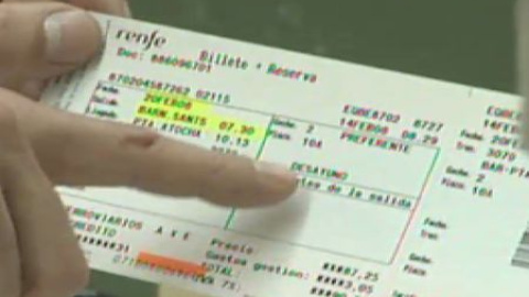 Cada billete de tren lleva implícito un seguro de viaje obligatorio Cada billete de tren lleva implícito un seguro de viaje obligatorio