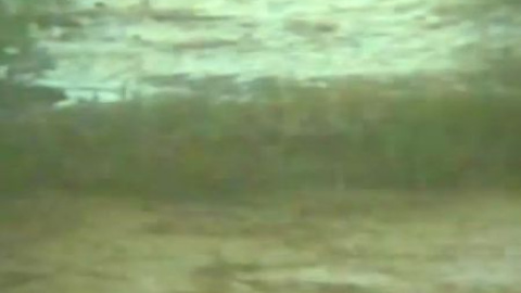 Una persona es arrastrada por una riada en Oliete Una persona es arrastrada por una riada en Oliete