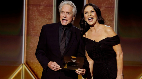 Globos de oro, Michael Douglas y Catherine Zeta-Jones Globos de oro, Michael Douglas y Catherine Zeta-Jones