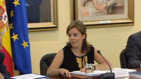 Sáenz de Santamaría preside la reunión del grupo de regeneración democrática en Moncloa Sáenz de Santamaría preside la reunión del grupo de regeneración democrática en Moncloa
