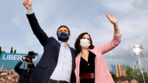 Casado cierra la campaña acusando a Sánchez de "invadir" La Moncloa y Ayuso pide una "alternativa al sanchismo" el 4M Casado cierra la campaña acusando a Sánchez de "invadir" La Moncloa y Ayuso pide una "alternativa al sanchismo" el 4M