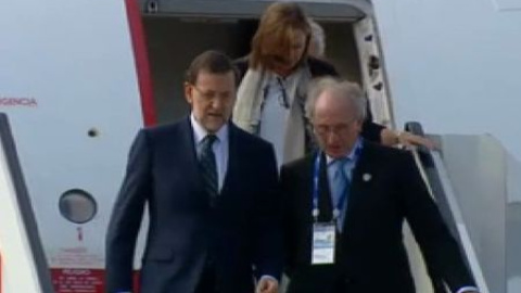 Rajoy aterriza en San Petersburgo Rajoy aterriza en San Petersburgo