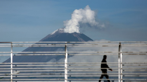 Fotografía de archivo del volcán Popocatépetl. - AFP Fotografía de archivo del volcán Popocatépetl. - AFP