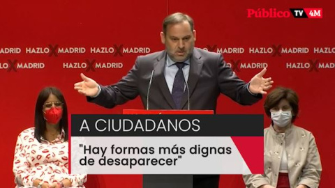 Ábalos, a Ciudadanos: "Hay formas más dignas de desaparecer que pactar con el PP" Ábalos, a Ciudadanos: "Hay formas más dignas de desaparecer que pactar con el PP"