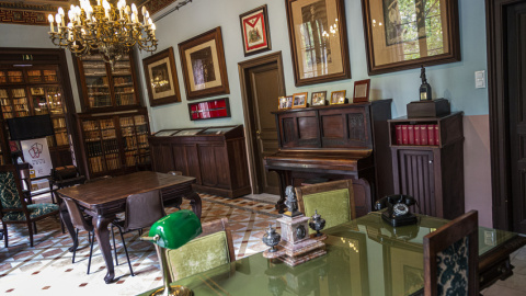 Un detall de l'emblemàtica Biblioteca Arús de Barcelona. Un detall de l'emblemàtica Biblioteca Arús de Barcelona.