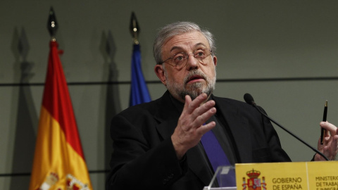 El secretario de Estado de Seguridad Social, Octavio Granado, en una de las comparecencias mensuales para informar sobre los datos de paro y afiliación. E.P. El secretario de Estado de Seguridad Social, Octavio Granado, en una de las comparecencias mensuales para informar sobre los datos de paro y afiliación. E.P.