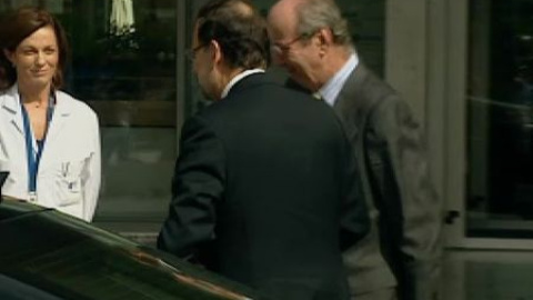 Rajoy visita al Rey: "Le he visto muy bien" Rajoy visita al Rey: "Le he visto muy bien"
