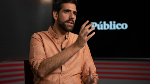 El secretario general de JSE, durante la entrevista. El secretario general de JSE, durante la entrevista.