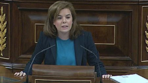 Sáenz de Santamaría dice que el coste medio de los viajes internacionales del presidente han bajado a la mitad Sáenz de Santamaría dice que el coste medio de los viajes internacionales del presidente han bajado a la mitad