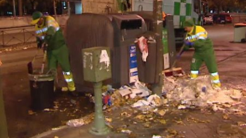 Finaliza la huelga de limpieza en Madrid tras trece días parados Finaliza la huelga de limpieza en Madrid tras trece días parados