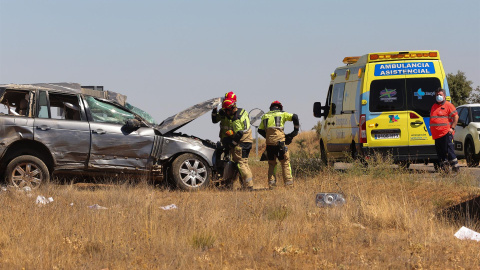 01/09/2022- Un hombre ha resultado herido este jueves en un accidente de tráfico ocurrido en una carretera local de Salamanca, en las proximidades de la capital salmantina, al colisionar un vehículo contra un todoterreno. El accidente se ha producido so 01/09/2022- Un hombre ha resultado herido este jueves en un accidente de tráfico ocurrido en una carretera local de Salamanca, en las proximidades de la capital salmantina, al colisionar un vehículo contra un todoterreno. El accidente se ha producido so