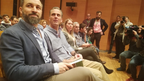 Santiago Abascal en un acto de Vox./PÚBLICO Santiago Abascal en un acto de Vox./PÚBLICO