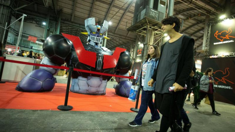 El Salón del Manga trae a Barcelona originales nunca mostrados fuera de Japón. EFE/Enric Fontcuberta.
