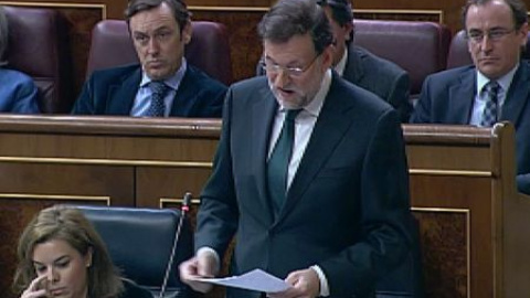 Rajoy: "El mayor golpe a los derechos fue la política económica del PSOE" Rajoy: "El mayor golpe a los derechos fue la política económica del PSOE"