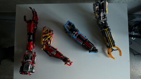 Prosthetic arms built with Lego pieces David Aguilar are seen during a Reuters interview with David Aguilar in Sant Cugat del Valles, near Barcelona, Spain, February 4, 2019. Picture taken February 4, 2019. REUTERS/Albert Gea Prosthetic arms built with Lego pieces David Aguilar are seen during a Reuters interview with David Aguilar in Sant Cugat del Valles, near Barcelona, Spain, February 4, 2019. Picture taken February 4, 2019. REUTERS/Albert Gea